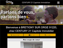 Tablet Screenshot of century21-capitole-bretigny.com